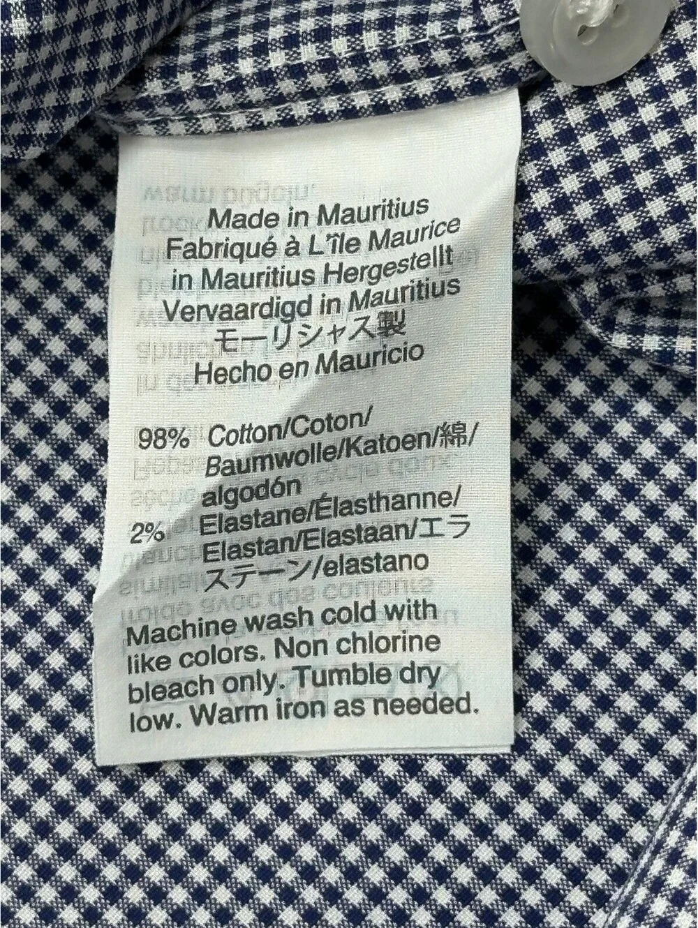 J Crew Slim Check Ludlow Button Up Shirt 15.5/32 Blue Men M